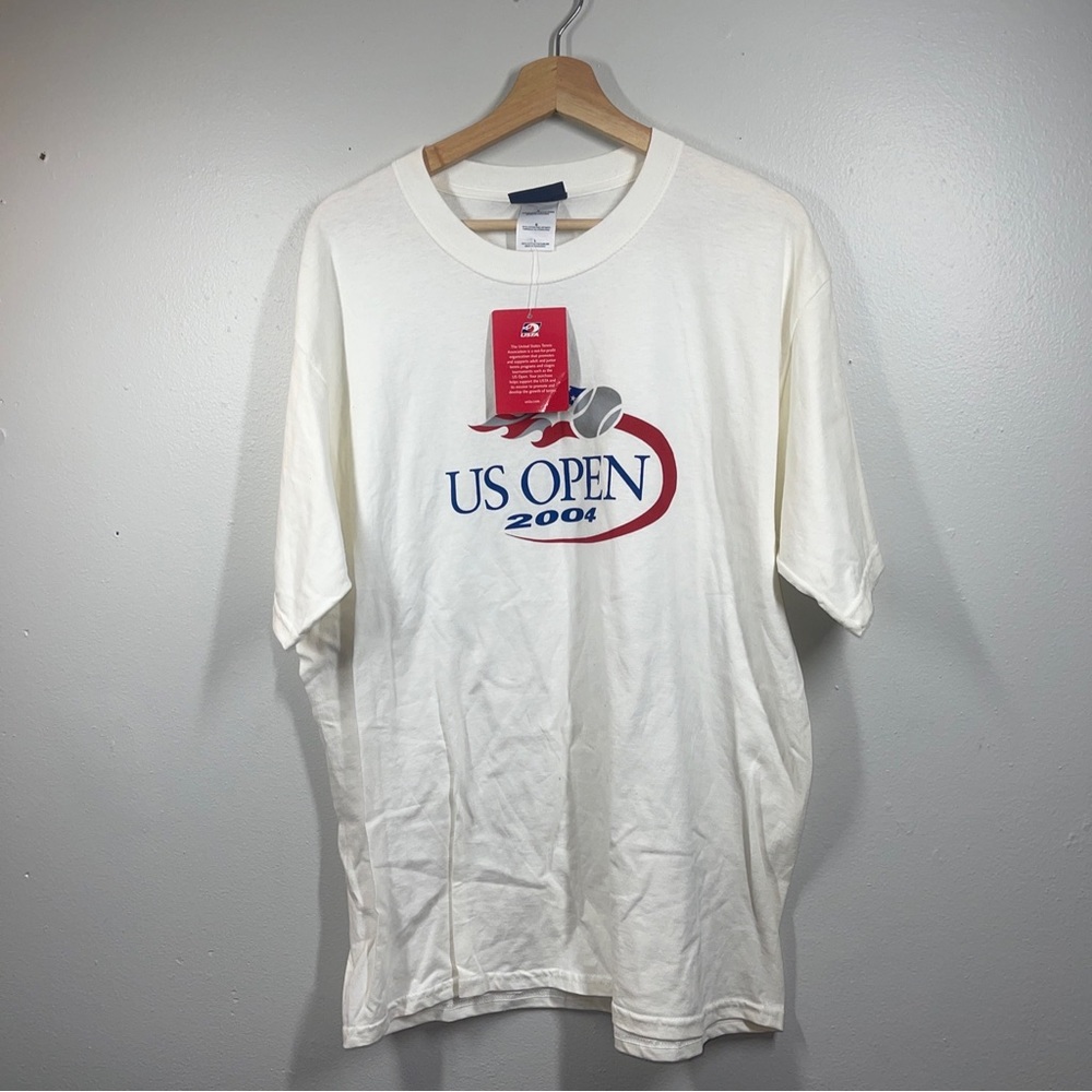 Vintage us open 2004 tennis t shirt mens large NWT
